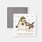 Aimant Les boules de neige (Recto/Verso)