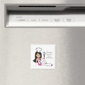 Aimant "Les Brunettes s'amusent plus dans la cuisine" - M (In Situ (Lave-vaisselle))