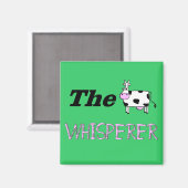 Aimant Les cadeaux de Whisperer de vache (Recto/Verso)