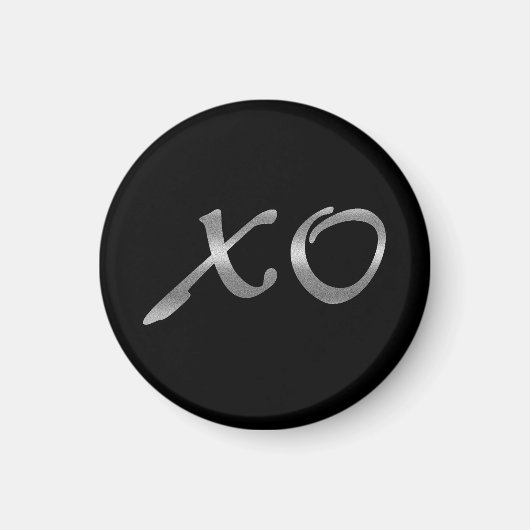 Aimant Les câlins et baisers en argent (Devant)