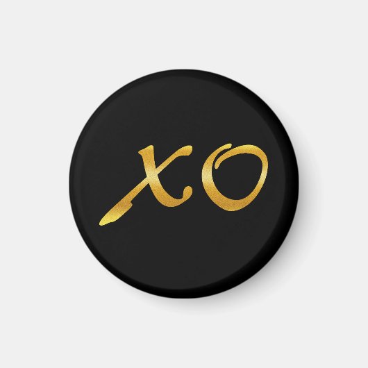 Aimant Les câlins et baisers en or (Devant)