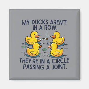 Aimant Les canards ne sont pas alignés en cercle Ping A J