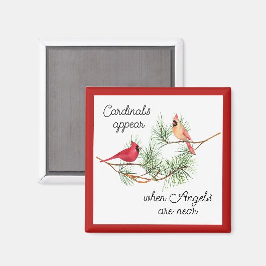 Aimant Les cardinaux apparaissent quand les anges sont pr (Recto/Verso)