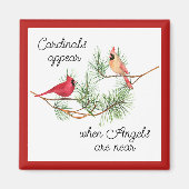 Aimant Les cardinaux apparaissent quand les anges sont pr (Devant)