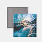 Aimant Les cascades | Glacier de Vatnajokull, Islande ori (Recto/Verso)