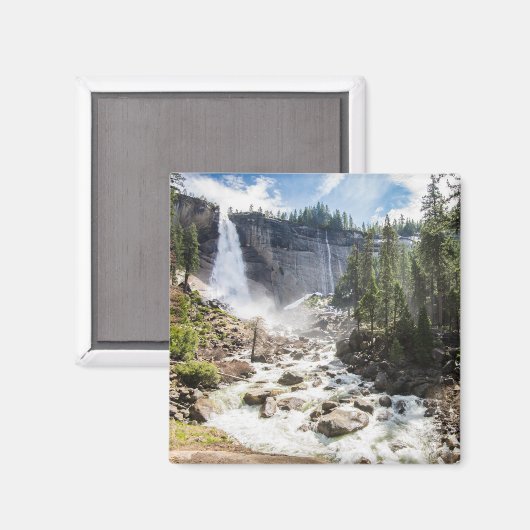 Aimant Les cascades | Nevada Fall, Yosemite, CA (Recto/Verso)