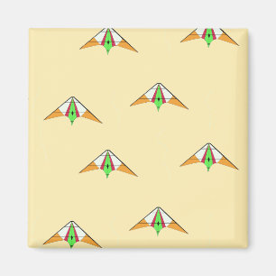 Aimant Les cerfs-volants en orange pâle
