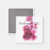 Aimant Les cerisiers fleurissent. Washington, D.C. (Recto/Verso)