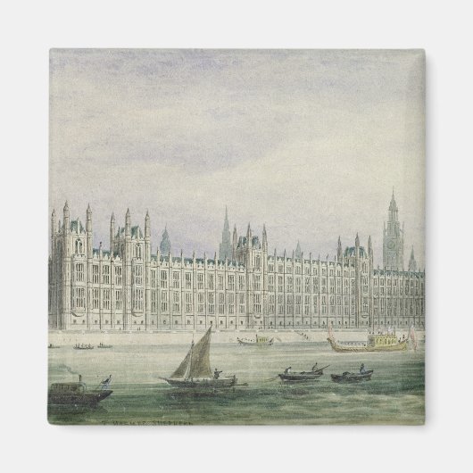 Aimant Les Chambres du Parlement (graphite, stylo & encre (Devant)