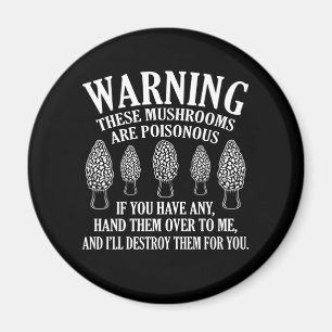 Aimant Les Champignons Sont Des Morelles Poisonnantes Cha