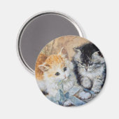 Aimant Les chatons en jeu (Recto/Verso)