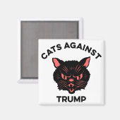 Aimant Les chats contre la contestation politique de Trum (Recto/Verso)