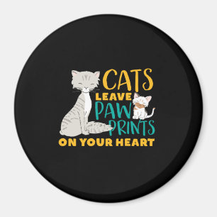 Aimant Les chats mignons et amusants laissent les Emprein