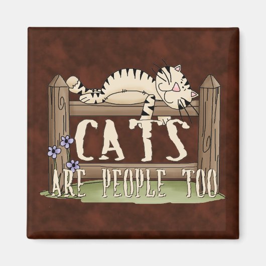 Aimant Les chats sont aussi des gens (Devant)