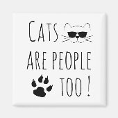 Aimant Les chats sont mignons (Devant)