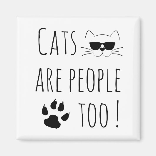 Aimant Les chats sont mignons (Devant)