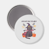 Aimant Les Chats-Sorcières dominent le monde (Recto/Verso)