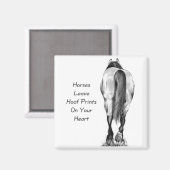 Aimant Les Chevaux Laissent Des Empreintes Sur Votre Coeu (Recto/Verso)