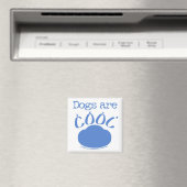 Aimant Les CHIENS sont Empreintes de pattes Cool (In Situ (Lave-vaisselle))