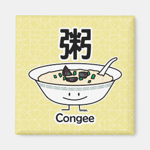 Aimant Les Chinois de bol de gruau de gruau de riz de