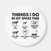 Aimant Les choses que je fais dans mon temps libre fermie (Devant)