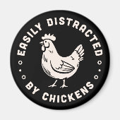 Aimant Les citations de l'amoureux du poulet sont facilem (Devant)