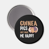 Aimant Les Cochons de Guinée me rendent heureux (Recto/Verso)