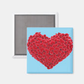 Aimant Les coeurs rouges sont une expression d'amour (Recto/Verso)