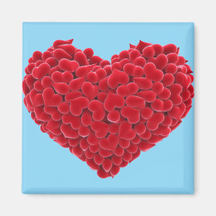 Aimant Les coeurs rouges sont une expression d'amour