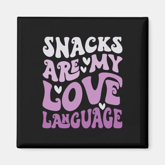 Aimant Les collations sont mon langage de l'amour Saint-V (Devant)