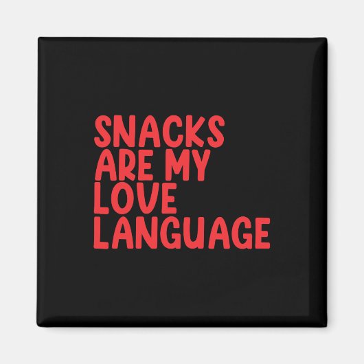 Aimant Les collations sont mon langage de l'amour tout-pe (Devant)