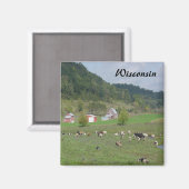 Aimant Les collines du Wisconsin (Recto/Verso)