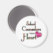 Aimant Les Conseillers Scolaires Ont Un Coeur (Recto/Verso)