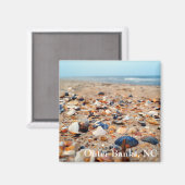 Aimant Les coquillages sur l'aimant de la plage (Recto/Verso)