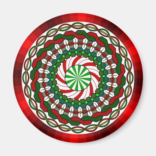 Aimant Les couleurs de l'aimant de Noël (Devant)