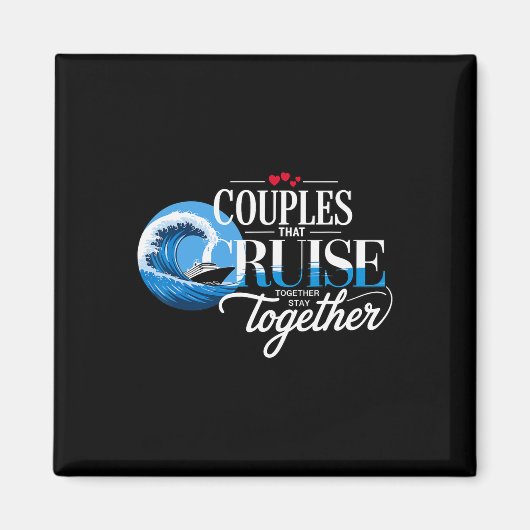 Aimant Les couples qui font une croisière ensemble resten (Devant)