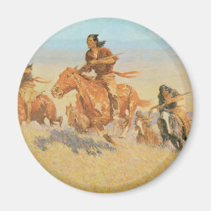 Aimant Les Coureurs de Buffalo, Big Horn Basin de Remingt