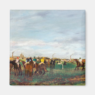 Aimant Les Courses de chevaux, Edgar Degas