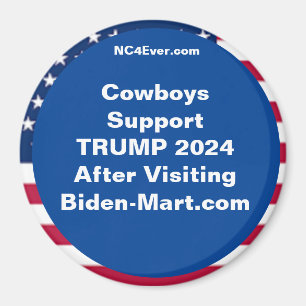 Aimant Les Cowboys prennent en charge TRUMP 2024 après le