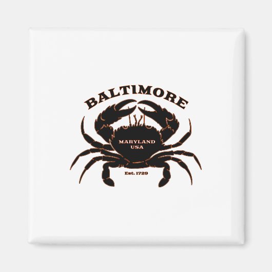 Aimant Les crabes d'été du Maryland (Devant)