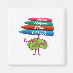 Aimant Les crayons cassés colorent encore la sensibilisat
