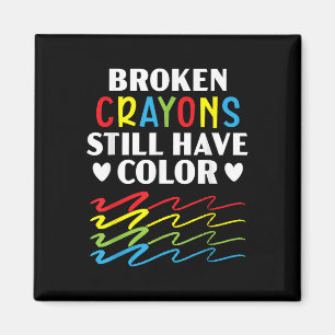 Aimant Les Crayons cassés ont toujours des couleurs santé