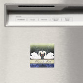 Aimant Les cygnes élégants en amour (In Situ (Lave-vaisselle))