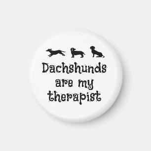 Aimant Les Dachshunds sont mon thérapeute Mignon Dachshun