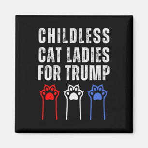 Aimant Les Dames De Chat Sans Enfant Pour Trump Républica