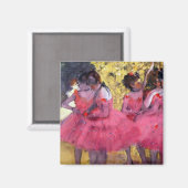 Aimant Les Danseuses roses, avant le ballet d'Edgar Degas (Recto/Verso)