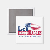 Aimant Les Déplorables - Trump Pence 2016 (Recto/Verso)