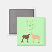 Aimant Les Deux et Daisy Heart Custom (Recto/Verso)