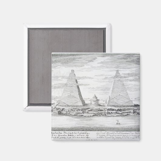 Aimant Les Deux Pyramides de Moeris (Recto/Verso)