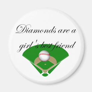 Aimant Les diamants sont le T-shirts du meilleur ami